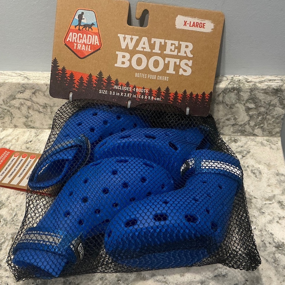 New with Tags Arcadia Trail Dog Water Boots 🐾  Paw Protection Hiking Camping XL